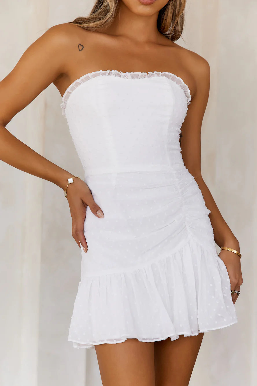 Face On Magazines Dress White