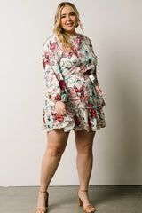Tally Mini Dress | Off White Multi Print