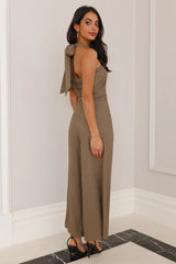 Wrapped In Love Pants Khaki