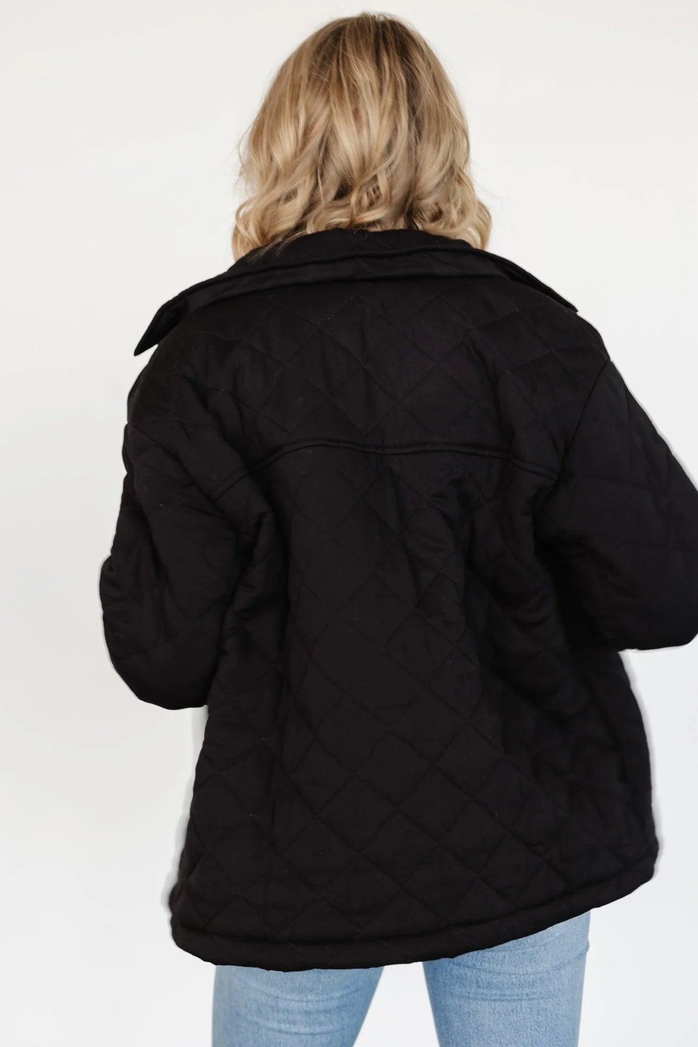 Nadia Button Up Jacket | Black