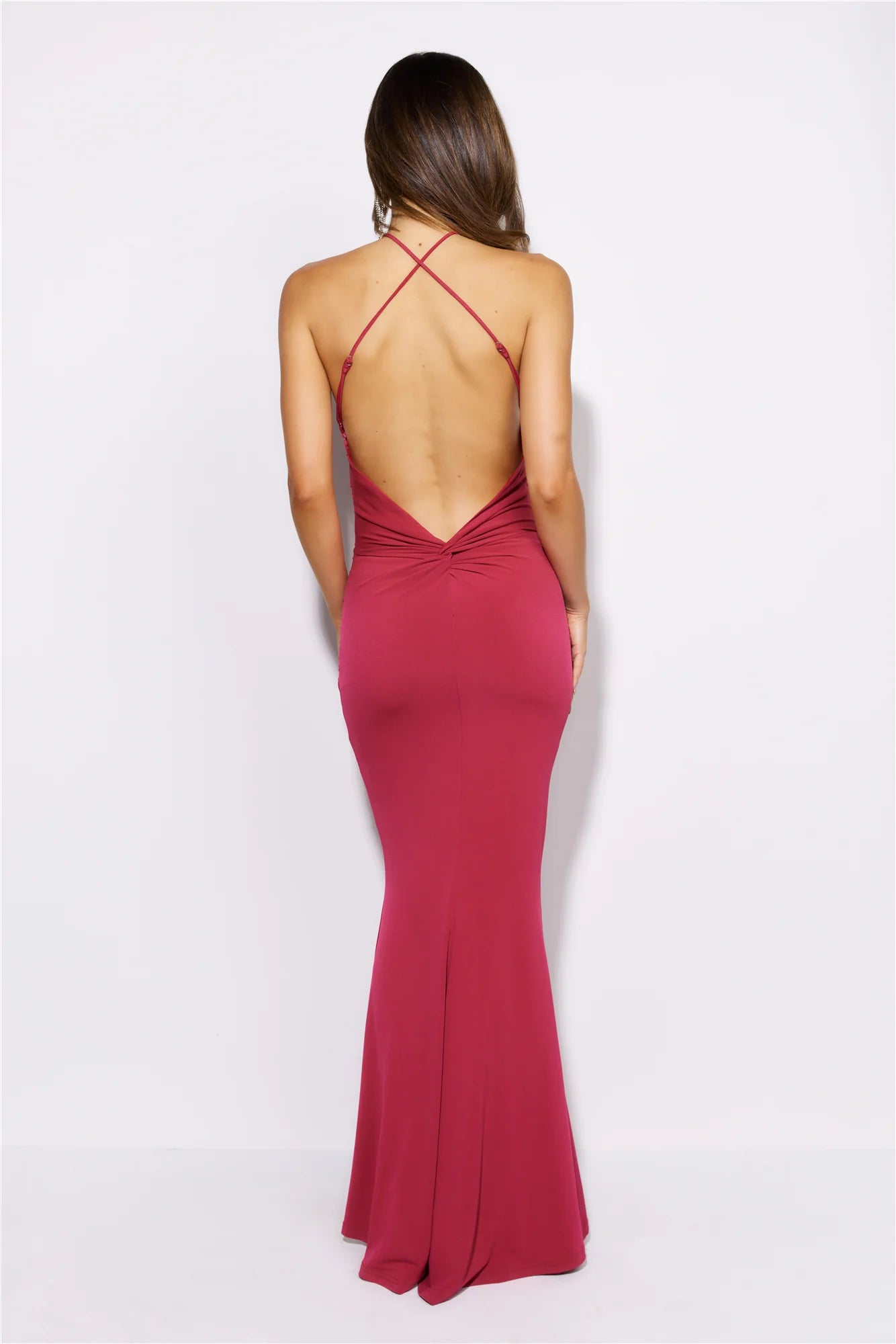 Formal Entrance Maxi Dress Cherry