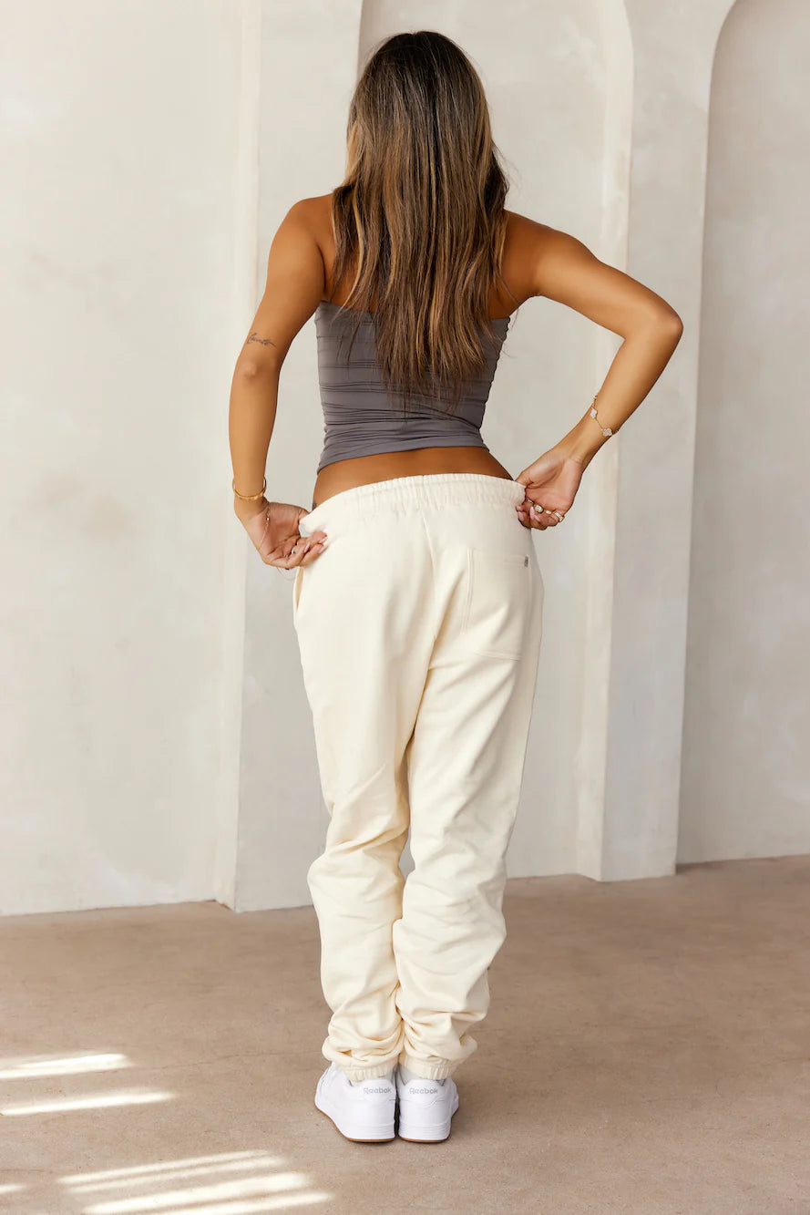 BASE Cuffed Sweatpants Cream
