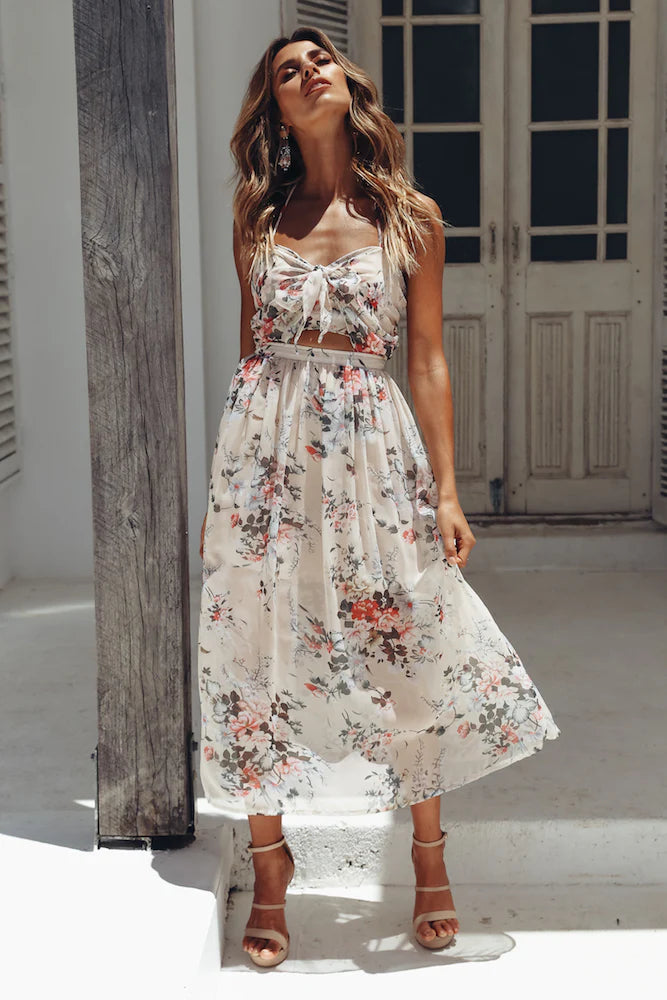 Day Of Destiny Midi Dress Pink
