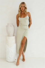 Sweet Yet Sour Maxi Dress Sage