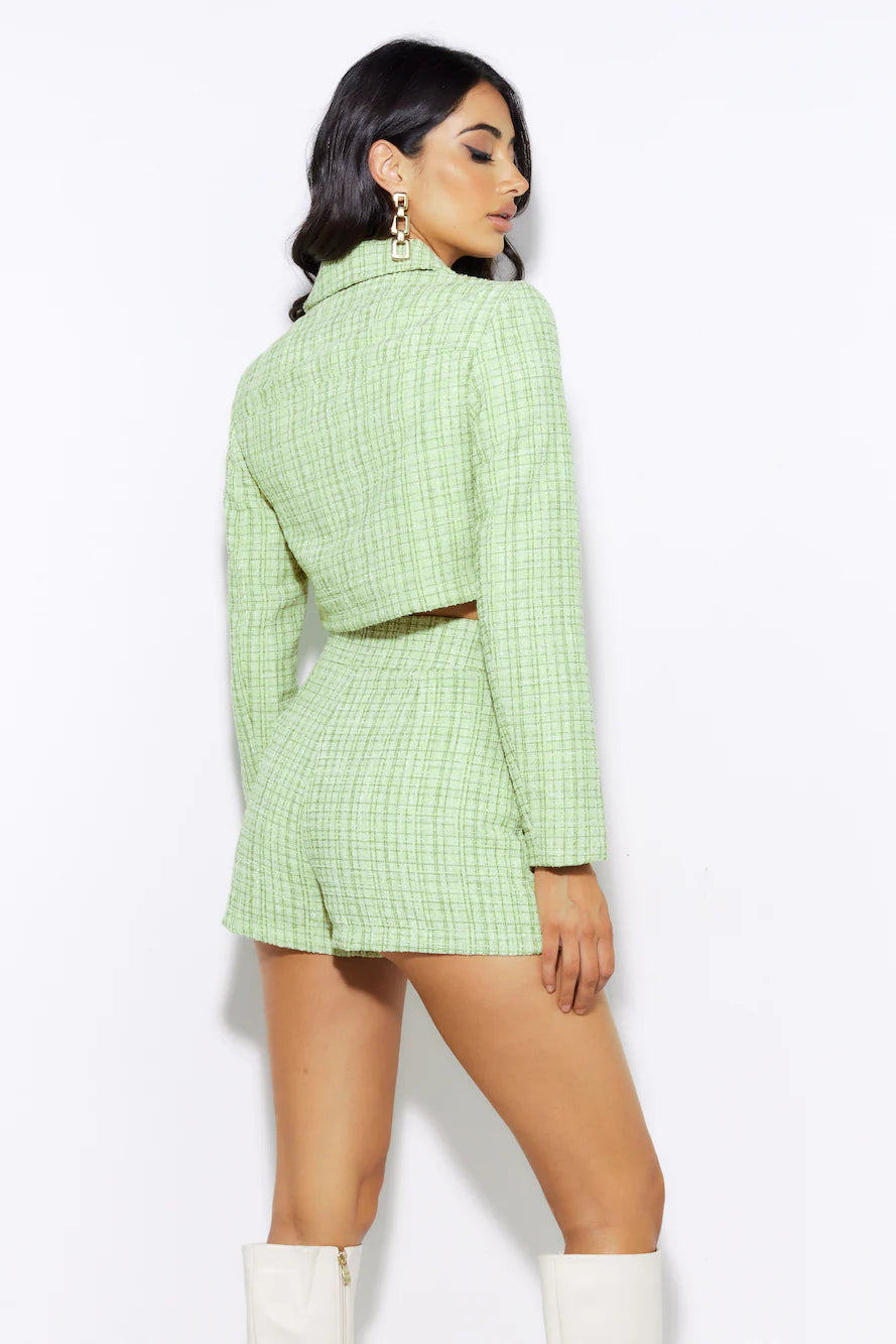 Classic Tweed Jacket Green