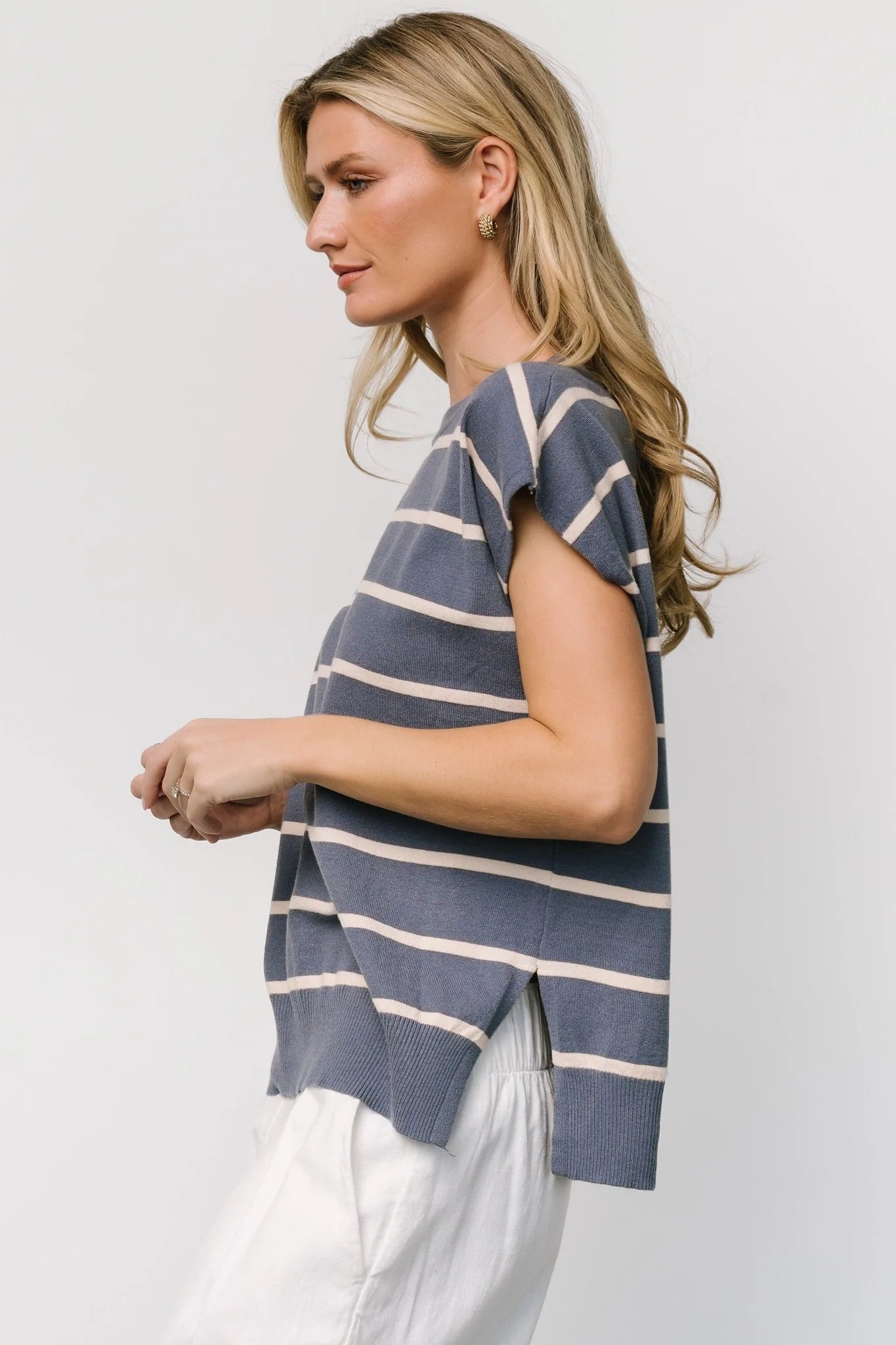 Ada Dolman Top | Slate + Natural