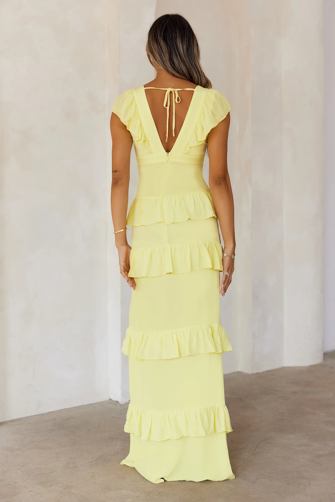 Friendship Gardens Maxi Dress Yellow