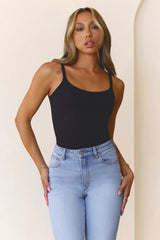 BASE Luxe Rib Weekender Cami Top Black