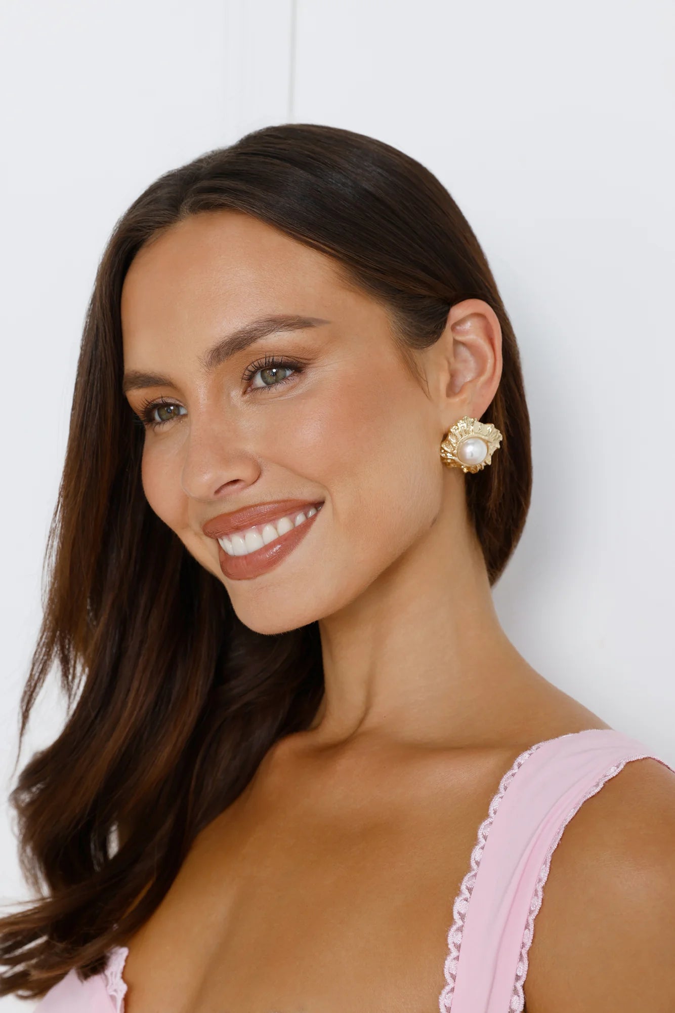 18k Gold Plated Sea Shimmer Earrings Gold