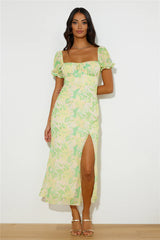 Everyday Girl Midi Dress Green