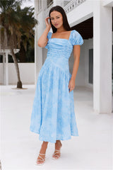 Experience Best Dressed Midi Dress Blue