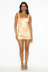 Fire 'Fit Mesh Mini Dress Orange