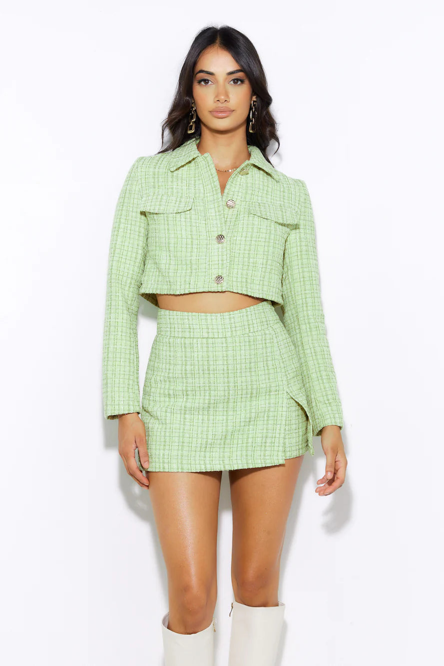 Classic Tweed Jacket Green