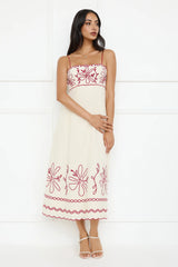 Daylight Dreamer Midi Dress Cream