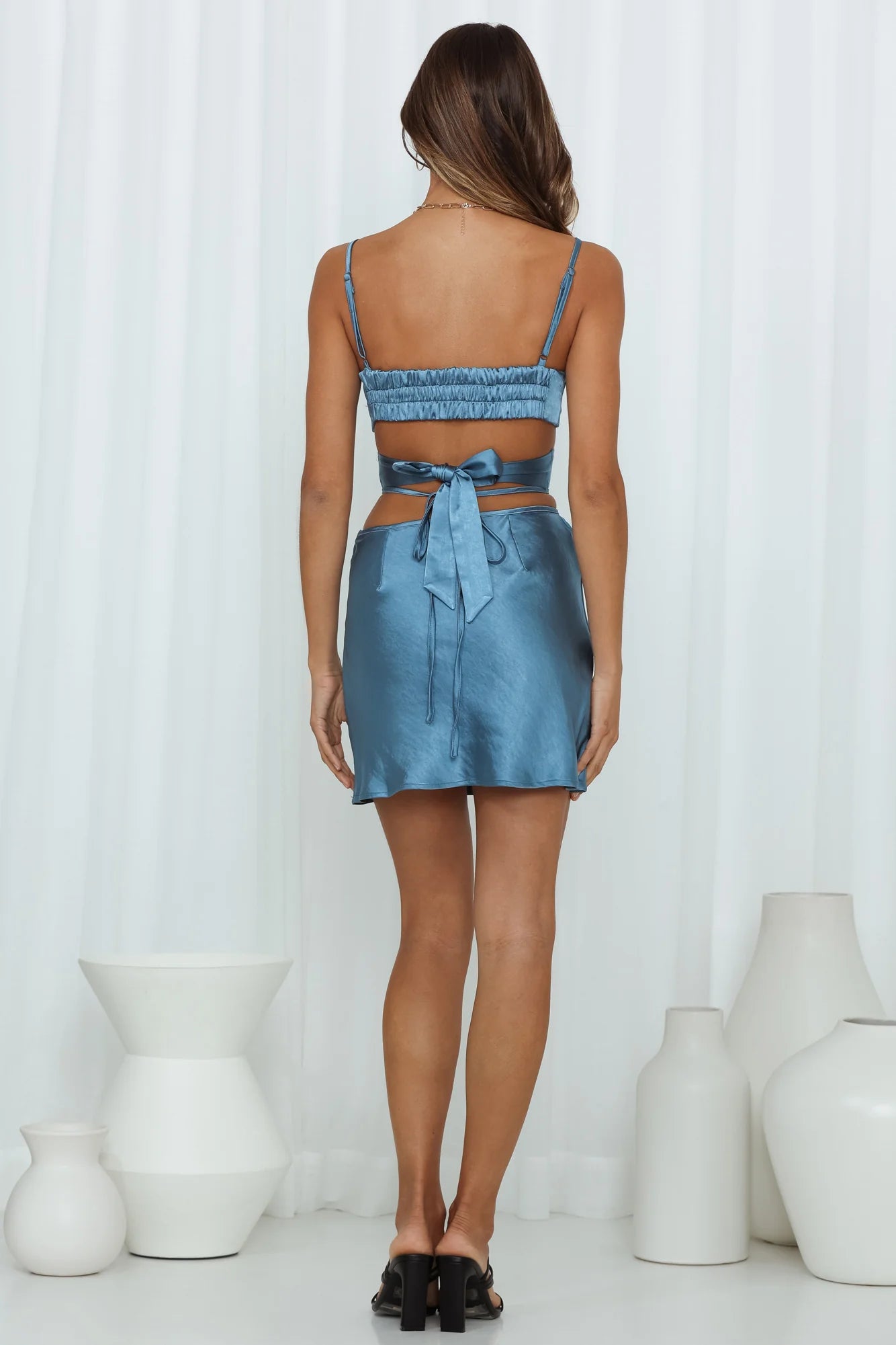 Curiosity Is Key Skirt Blue