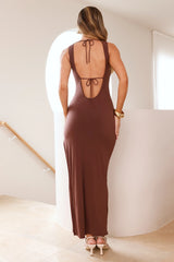 Classy Essence Maxi Dress Chocolate