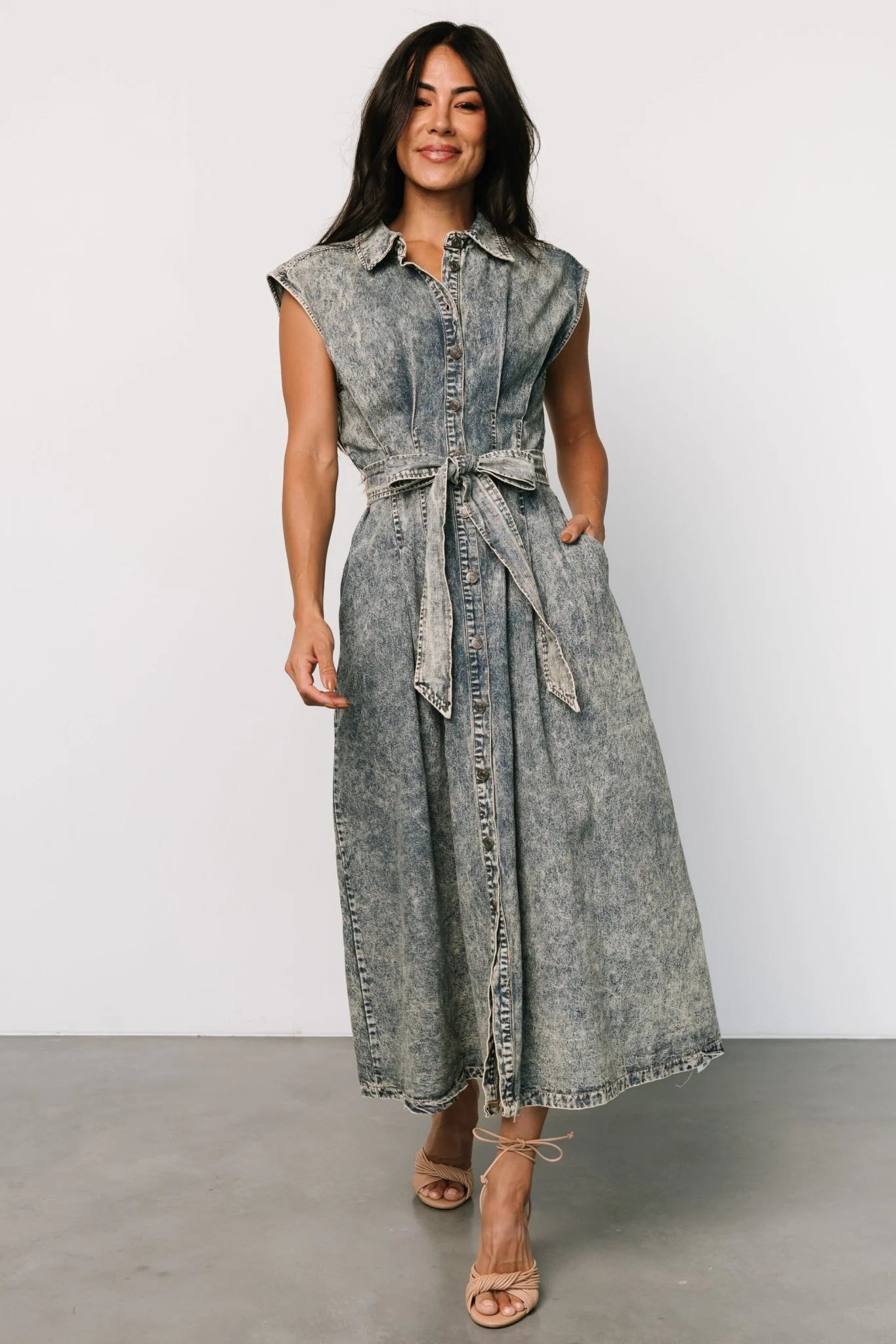 Britney Denim Dress | Vintage Blue
