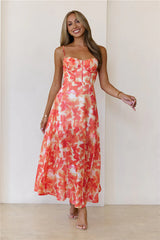 All Eyes Here Maxi Dress Orange