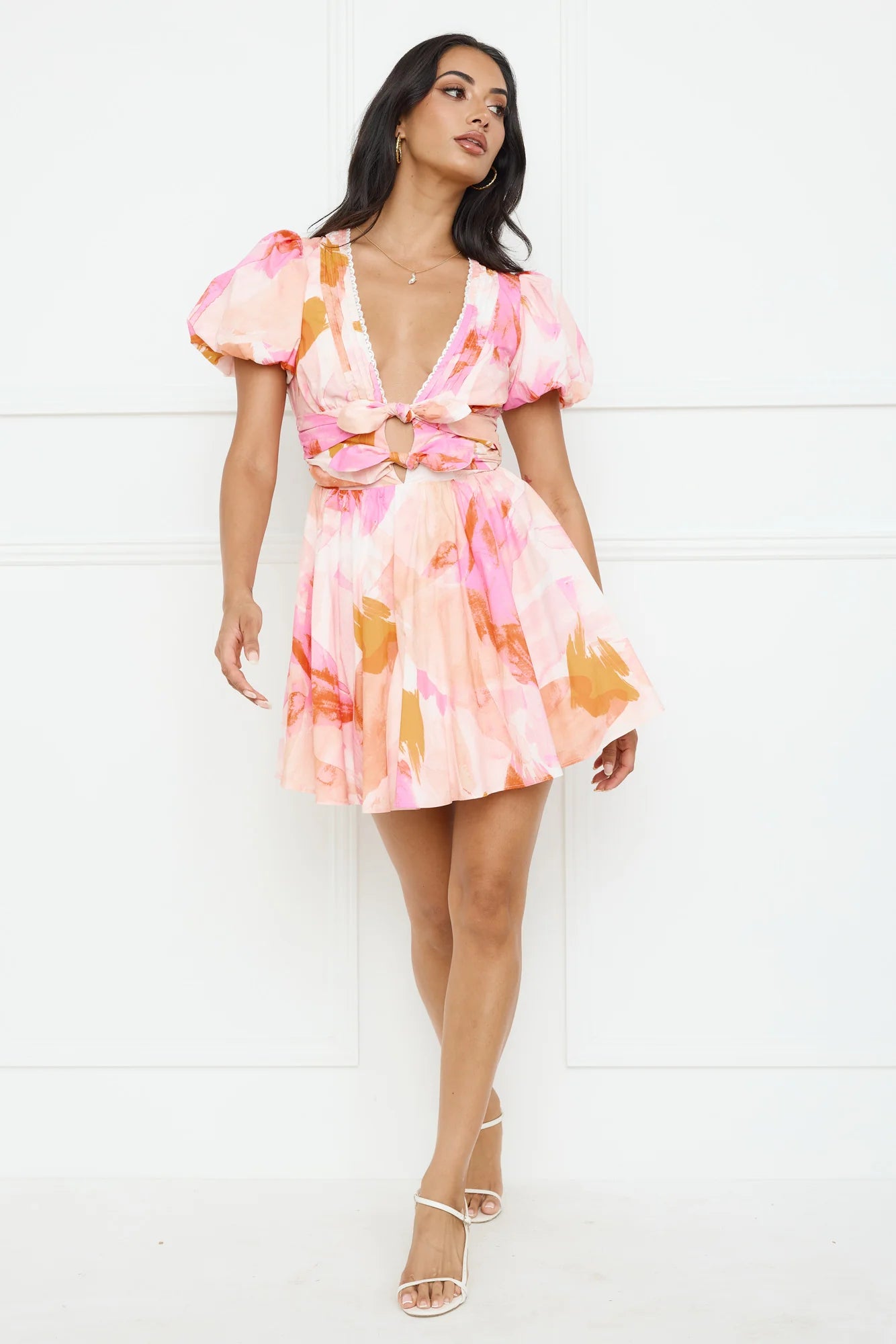 Cherry Bombshell Mini Dress Pink