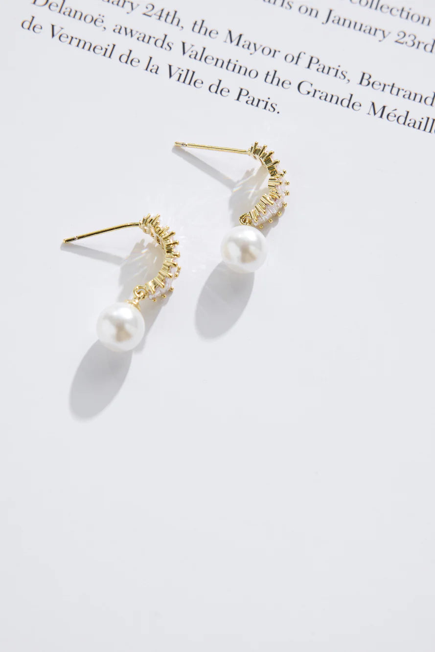 18k Gold Plated Selene Earrings Gold