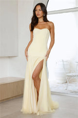 Candlelit Soirée Strapless Maxi Dress Butter