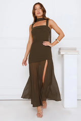 Glow To Go Maxi Dress Olive