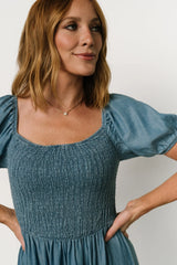 Lauralee Smocked Dress | Chambray
