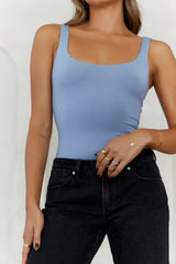 BASE  Everyday Staple Singlet Top Slate