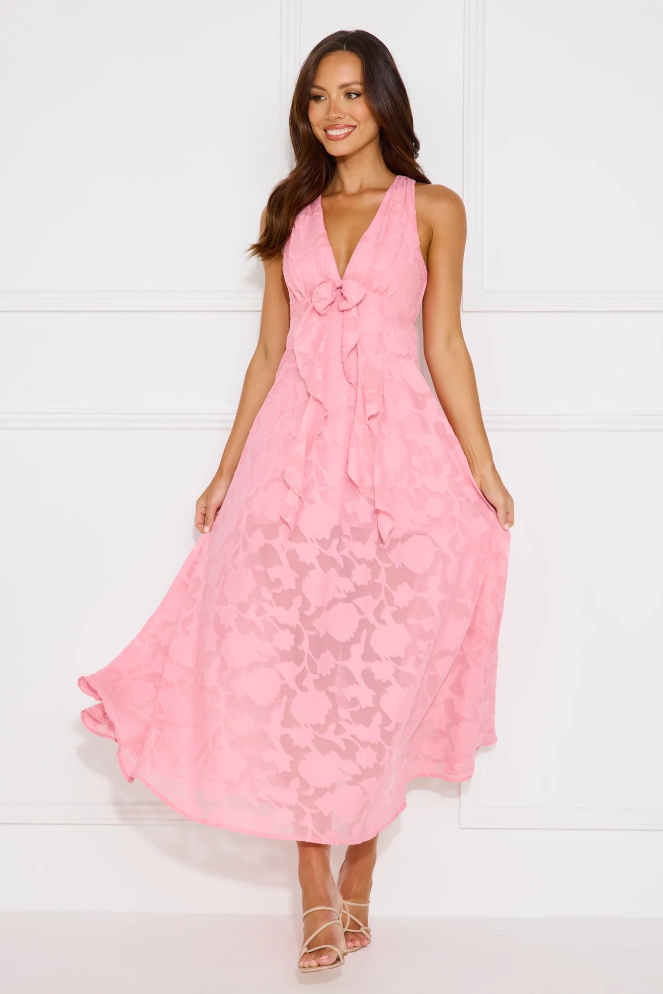 Art Of Girls Maxi Dress Pink