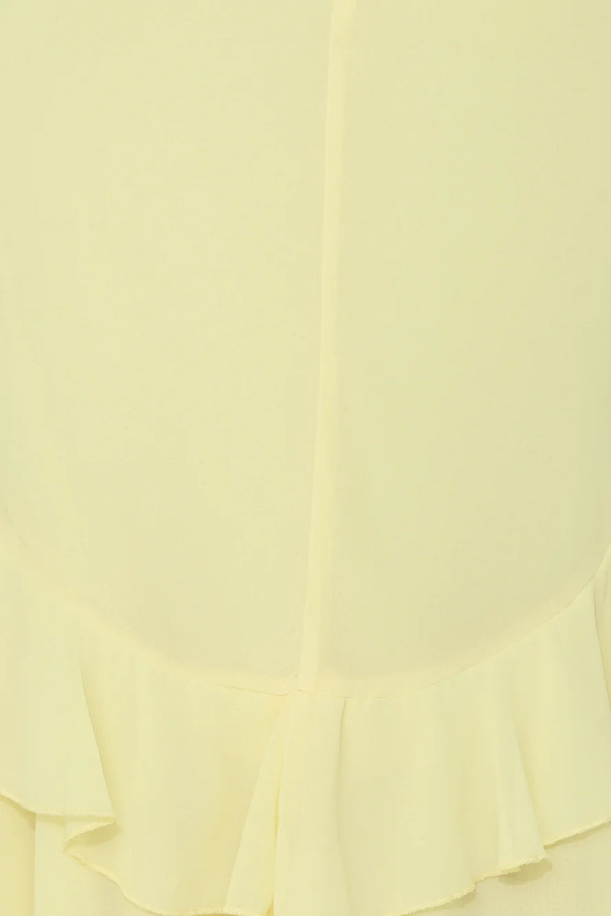 Golden Rooftops Midi Dress Yellow