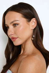 18k Gold Plated Gorgeous Sparkles Earrings Gold