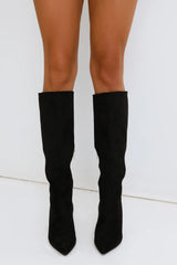 Antoinette Boots Black Suede