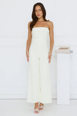 After Hours Elixir Strapless Jumpsuit Yellow