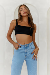 BASE  Style Essential Crop Top Black