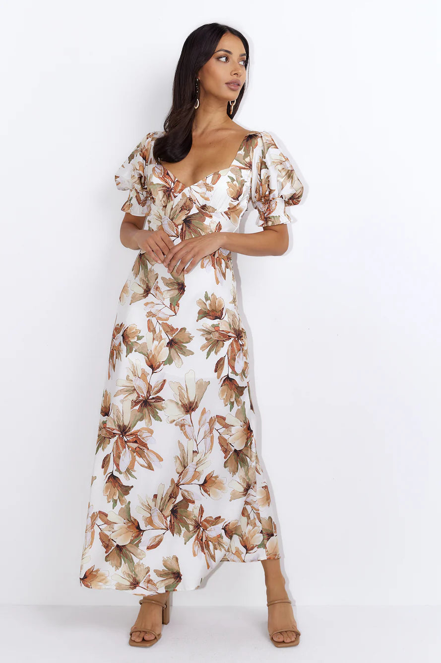 Under Island Trees Maxi Dress Brown