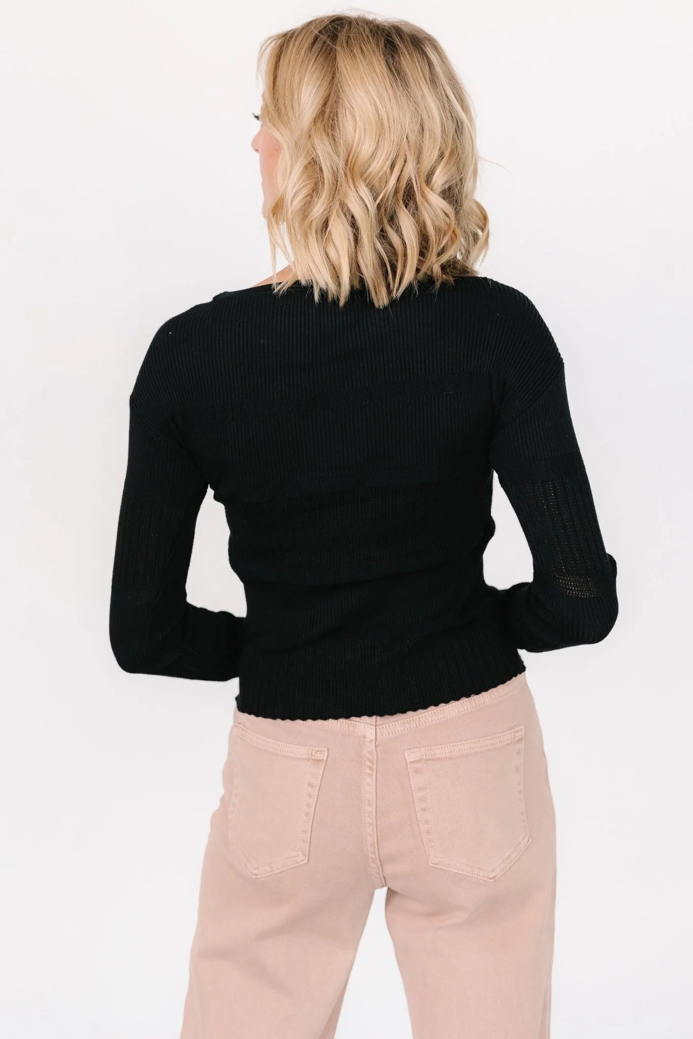 Bren Sweater Top | Black