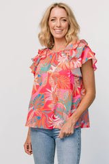 Cancun Top | Red Multi