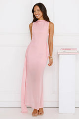 Dazzle Me Darling Mesh Maxi Dress Pink