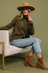 Collins Knit Sweater | Olive