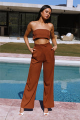 Blind Love Crop Brown