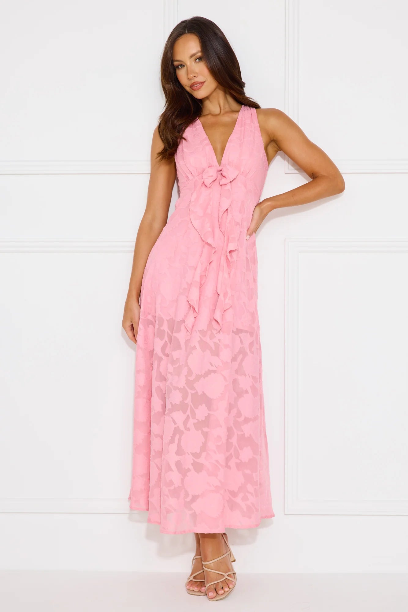 Art Of Girls Maxi Dress Pink