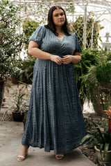 Leslie Velvet Maxi Dress | Blue