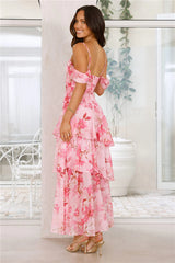 Glimmering Grace Maxi Dress Pink