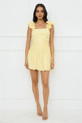 Copenhagen Charm Mini Dress Yellow