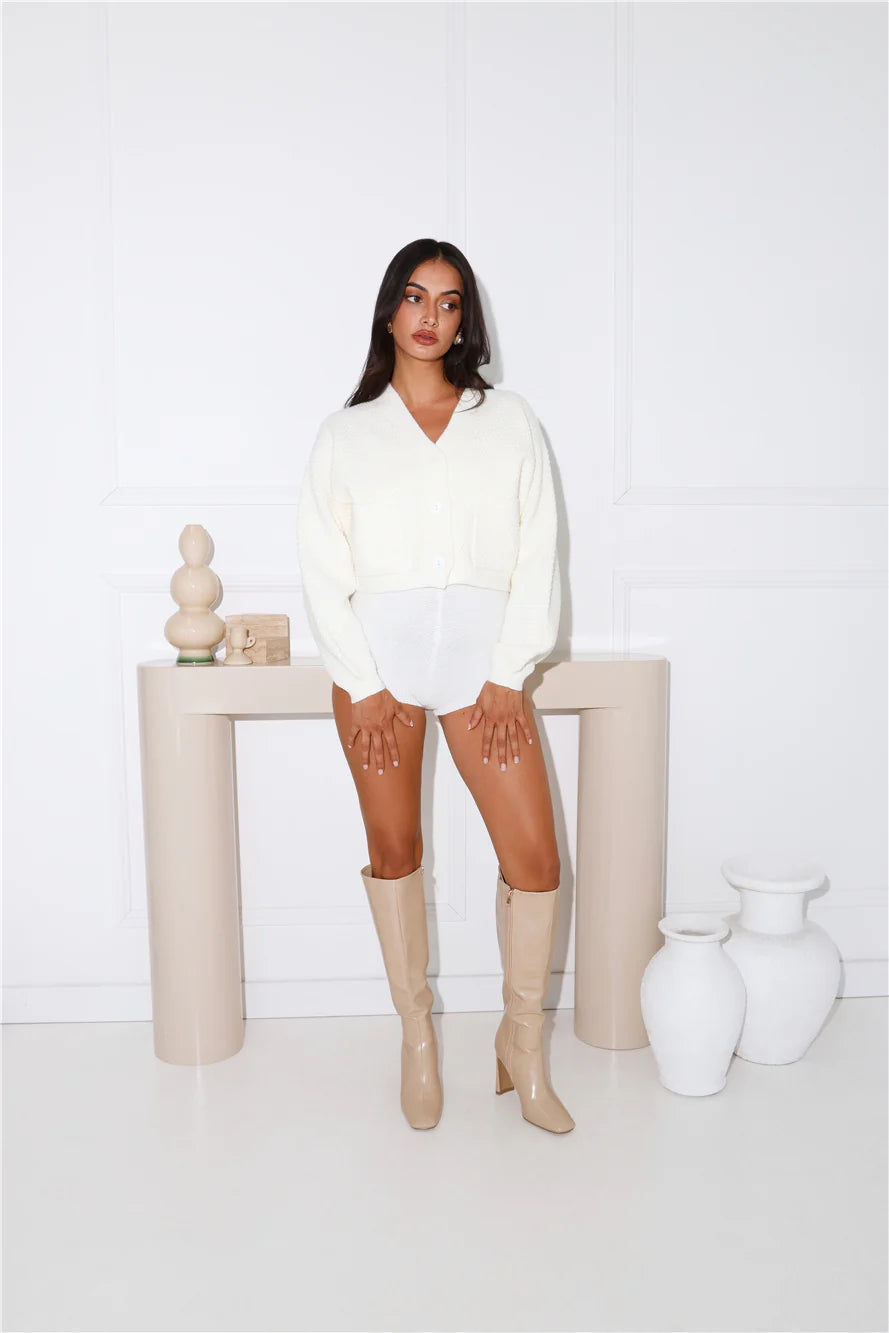Alaska Knit Cardigan Cream