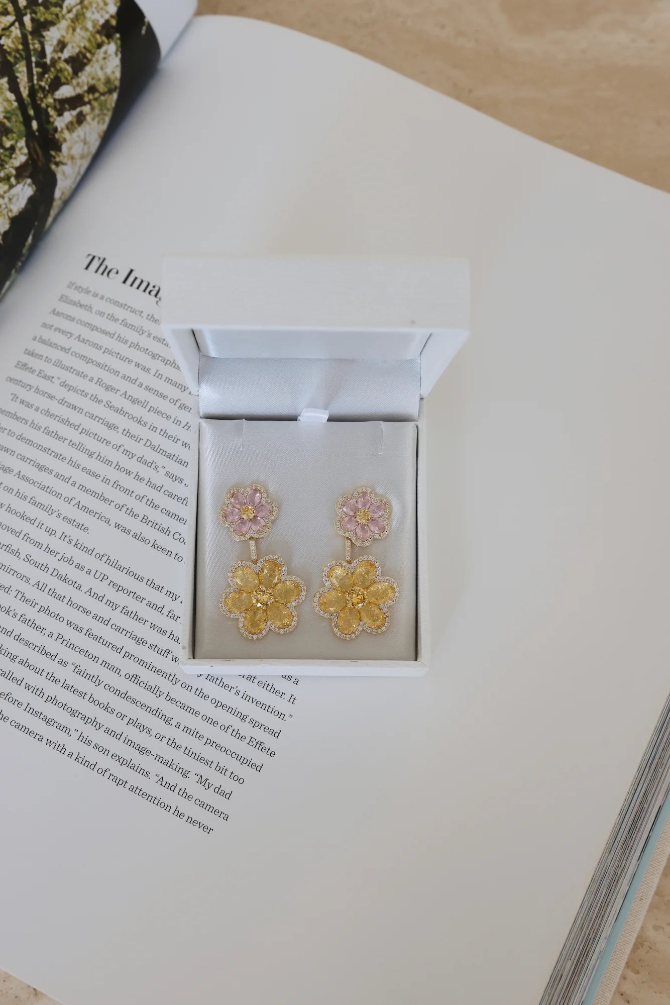 18k Gold Plated Summer Flower Earrings Gold
