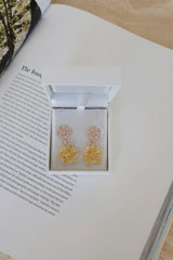 18k Gold Plated Summer Flower Earrings Gold