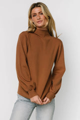 Sutton Sweater Top | Brown