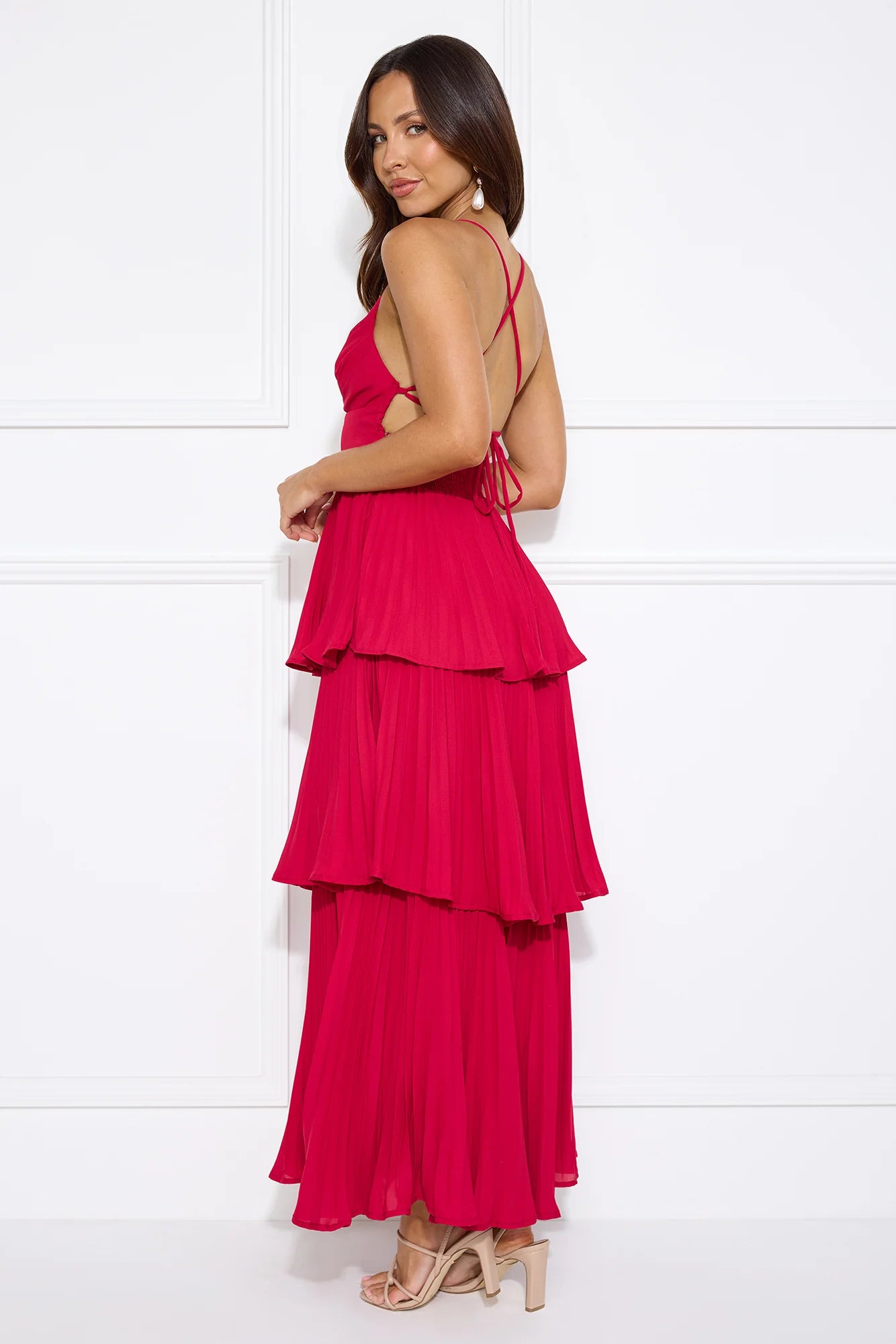 Fashionably Ever After Maxi Dress Burgundy