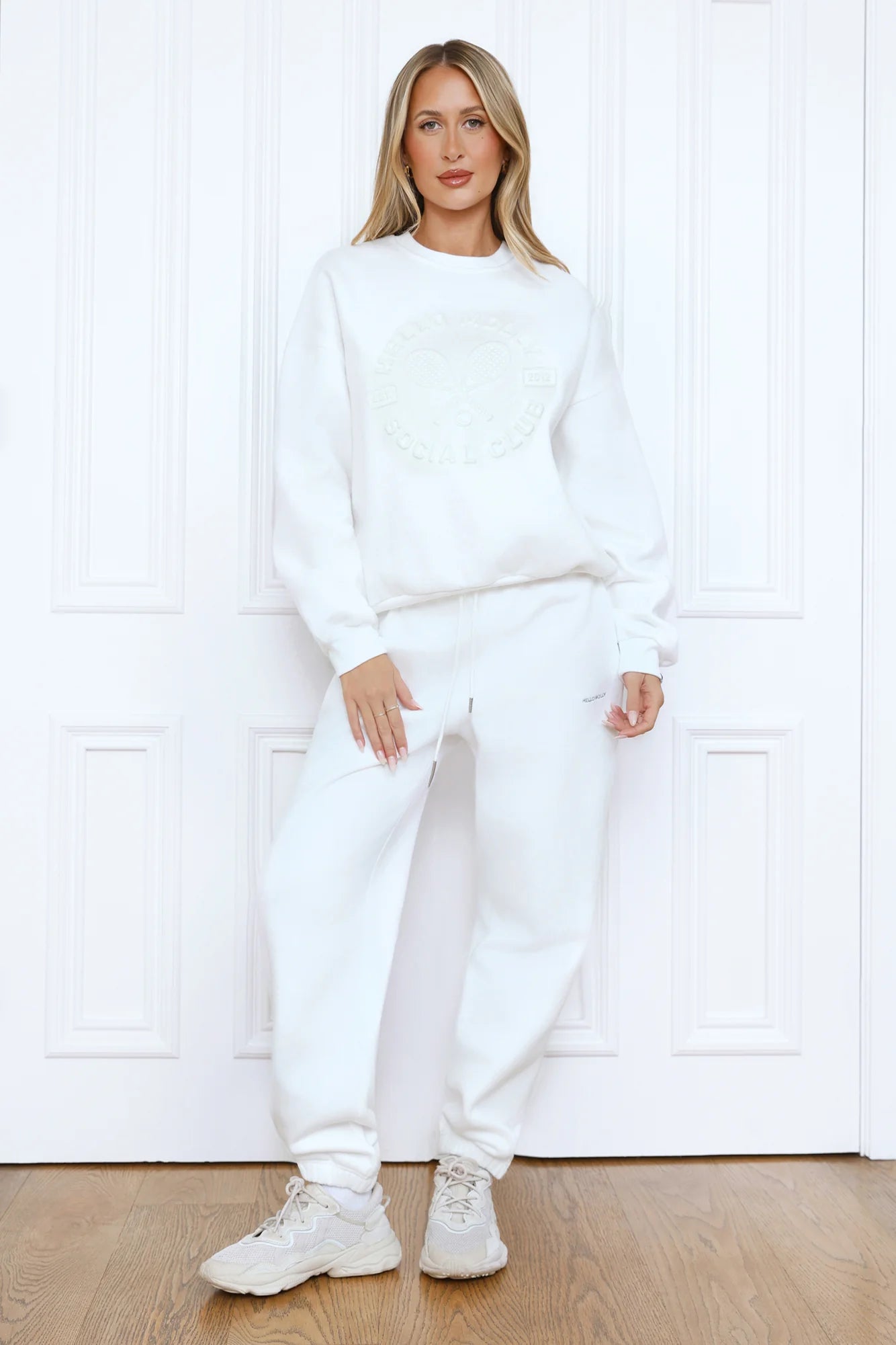 BASE Social Club Round Neck Sweatshirt White